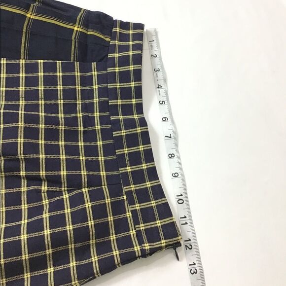 SEA Pleated Skirt Midi Mini Asymmetric Phantom Skirt New Plaid Size 0 - Picture 4 of 12